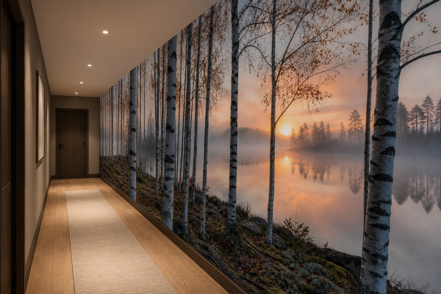 Exclusive Honey Birch Wallpaper Mural