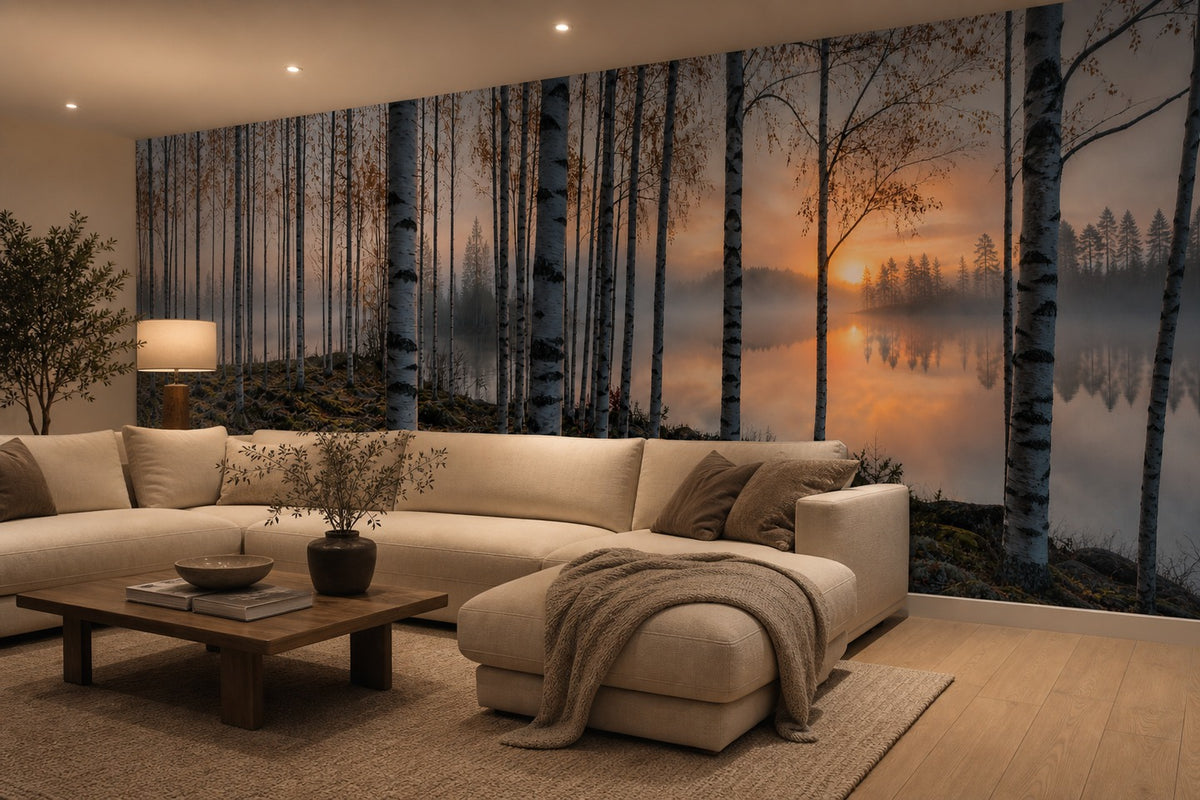 Exclusive Honey Birch Wallpaper Mural product view