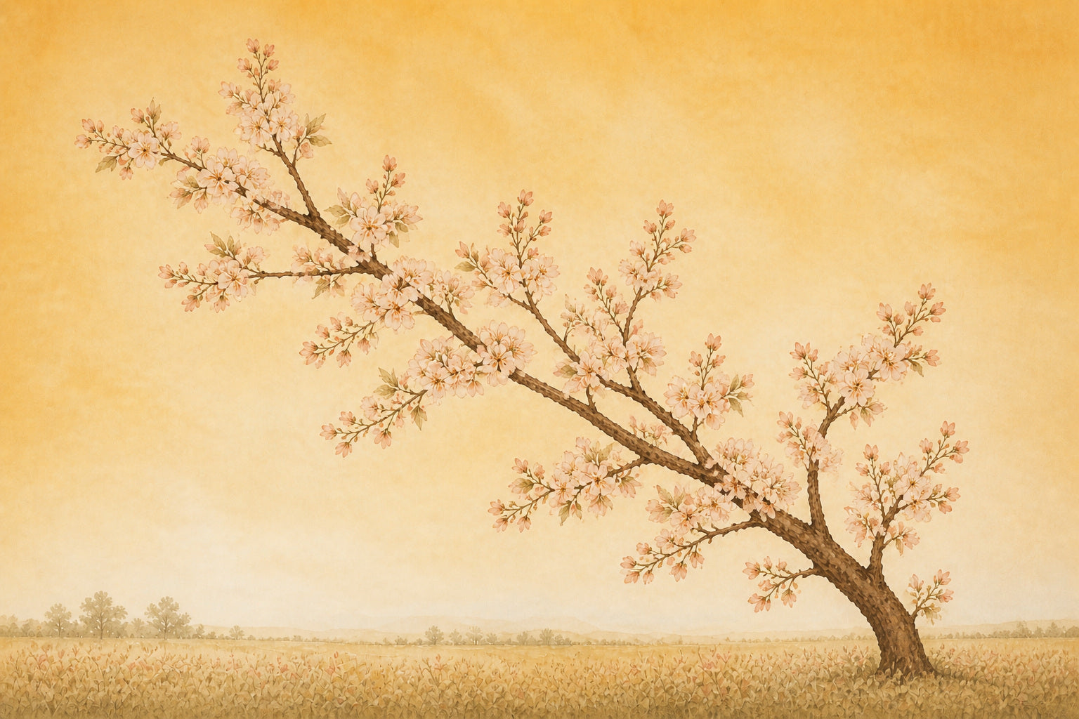 Honey Cherry Wallpaper Mural