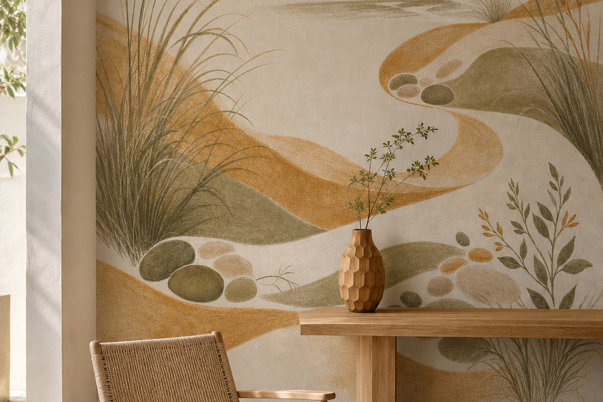 Honey Coastal Wallpaper Mural product view