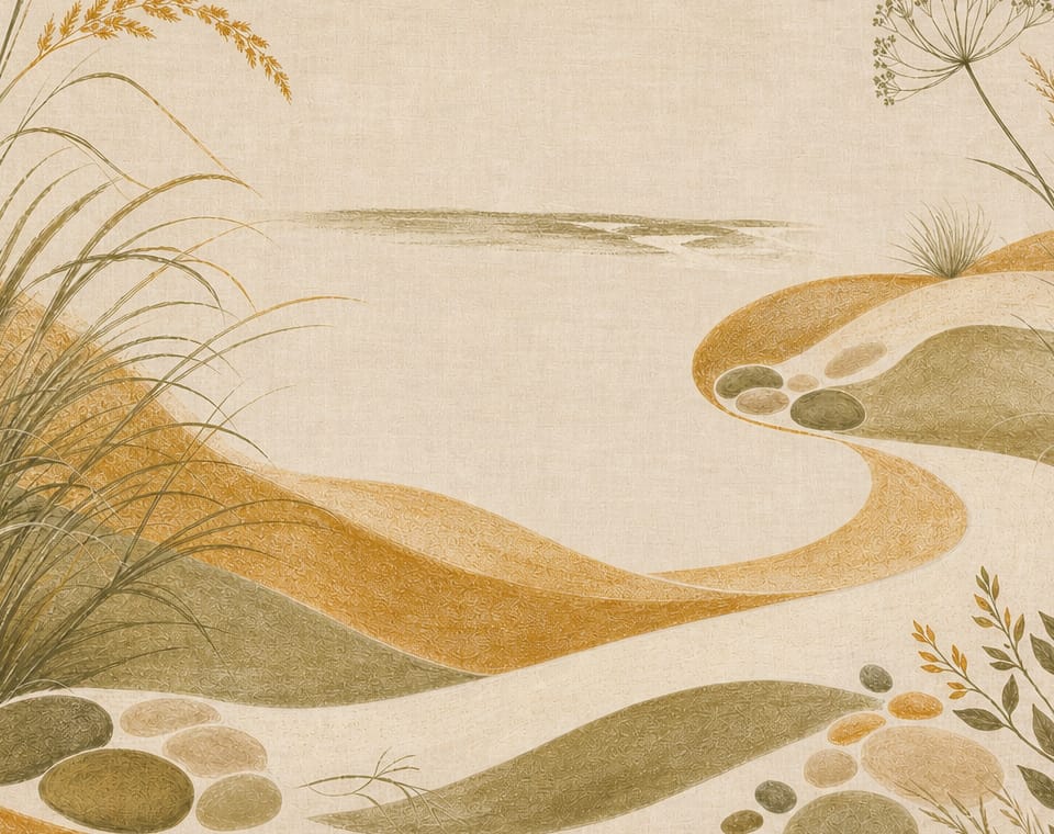 Honey Coastal Wallpaper Mural product view