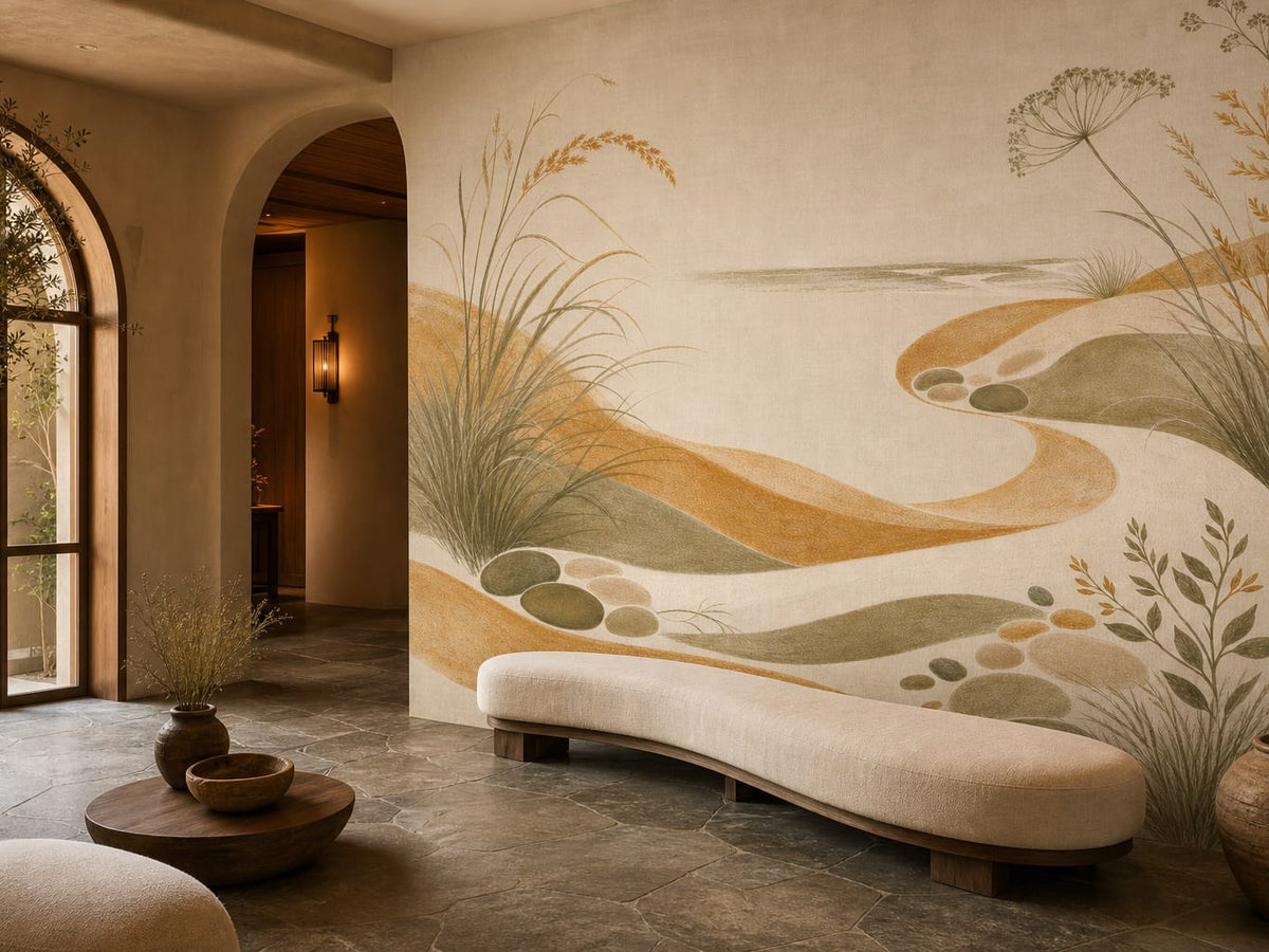 Honey Coastal Wallpaper Mural product view
