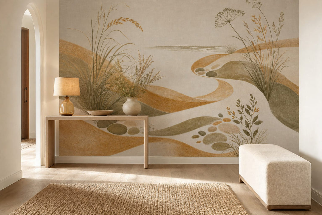 Honey Coastal Wallpaper Mural product view