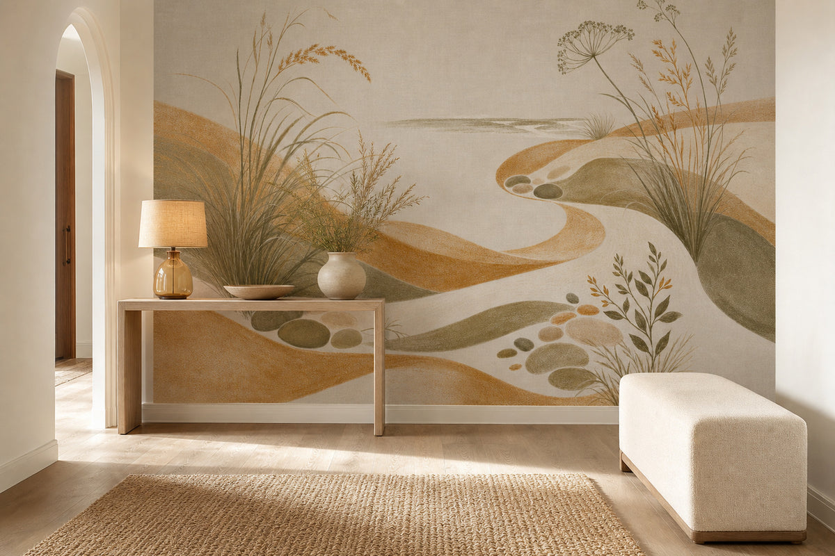 Honey Coastal Wallpaper Mural product view