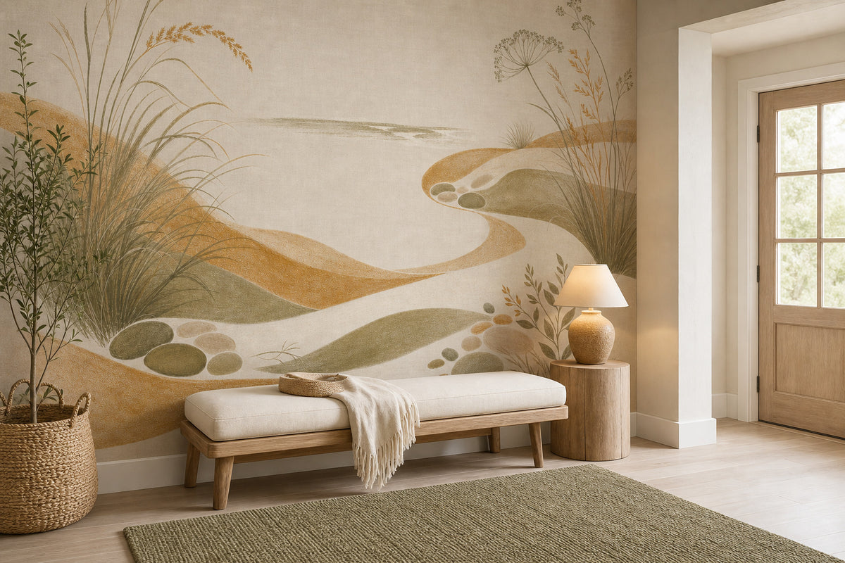 Honey Coastal Wallpaper Mural product view