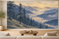 Indigo Cedar Wallpaper Mural