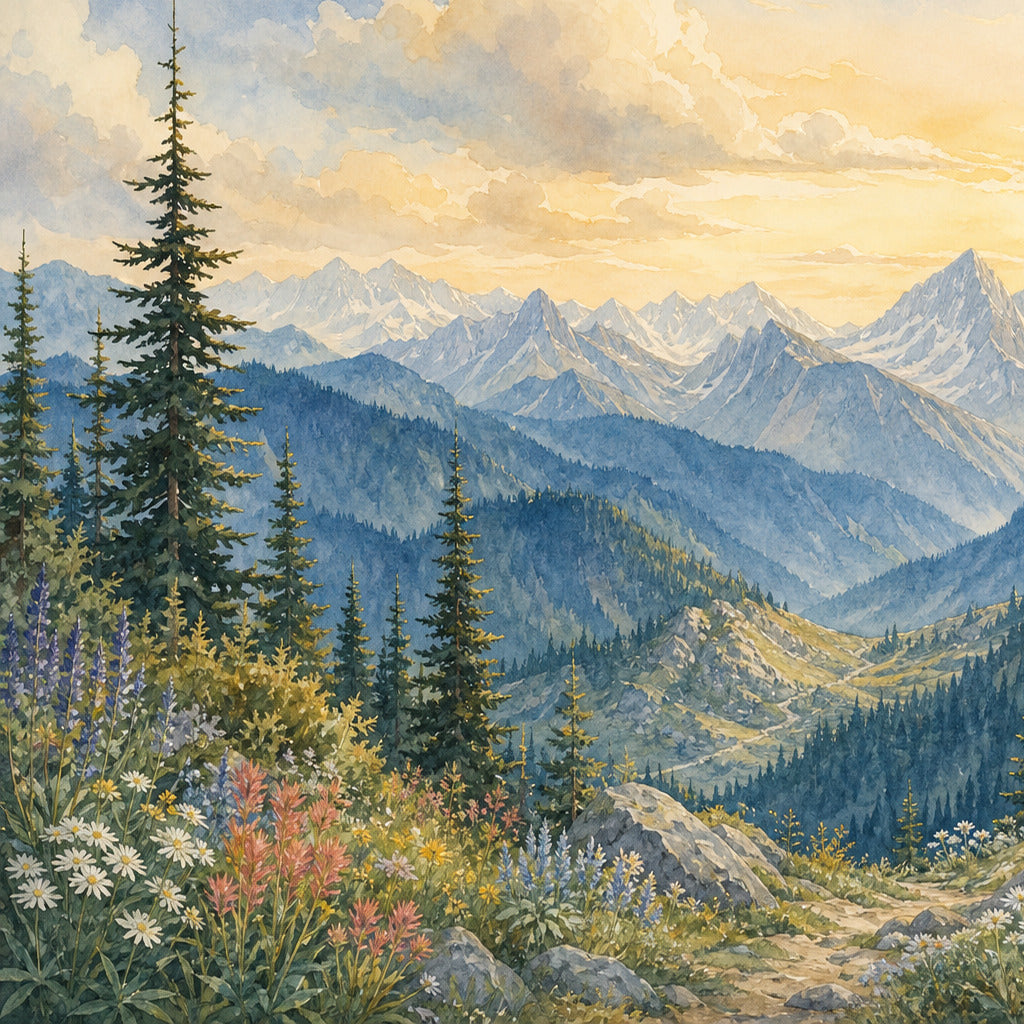 Indigo Cedar Wallpaper Mural product view