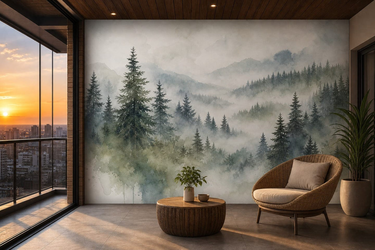 Ivory Exclusive Birch Wallpaper Mural product view
