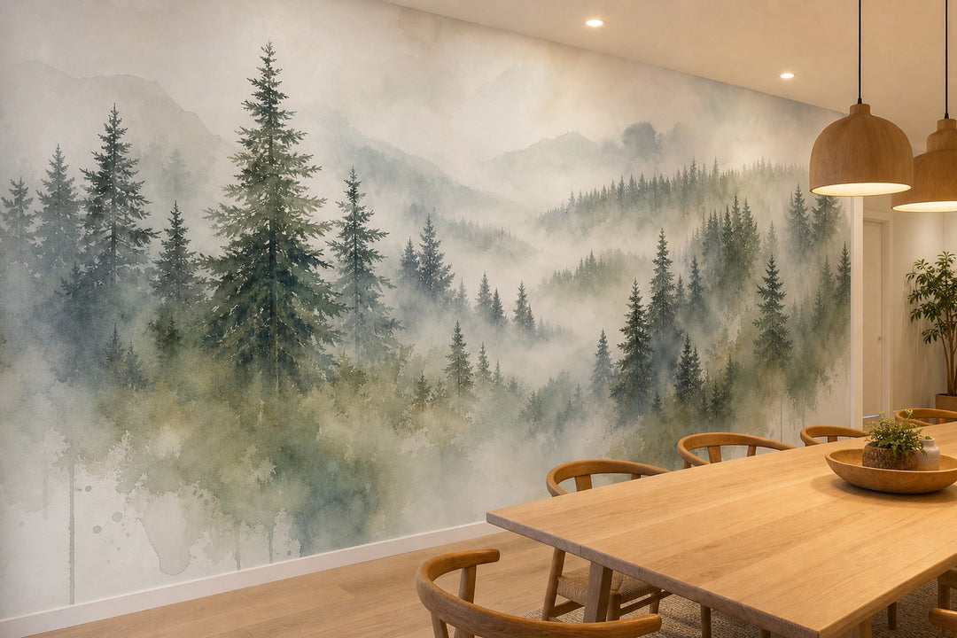 Ivory Exclusive Birch Wallpaper Mural product view