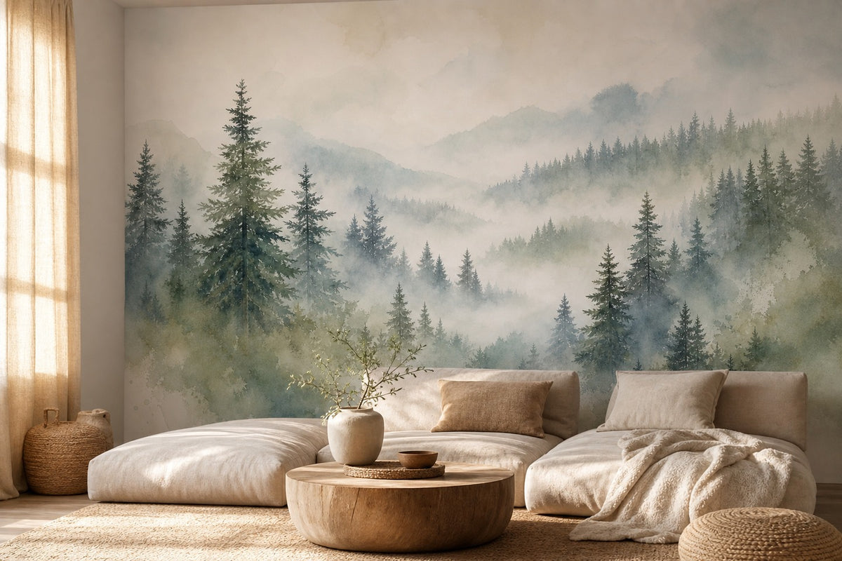 Ivory Exclusive Birch Wallpaper Mural product view