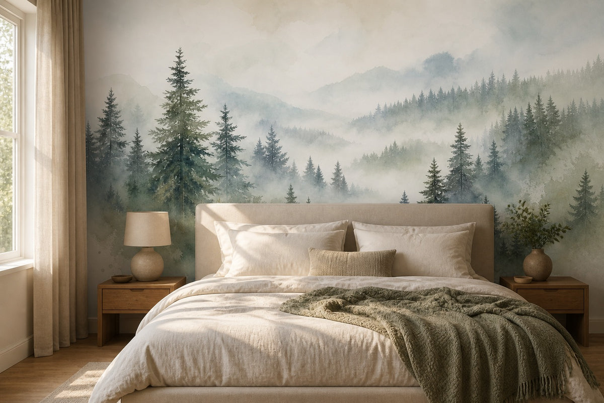 Ivory Exclusive Birch Wallpaper Mural product view