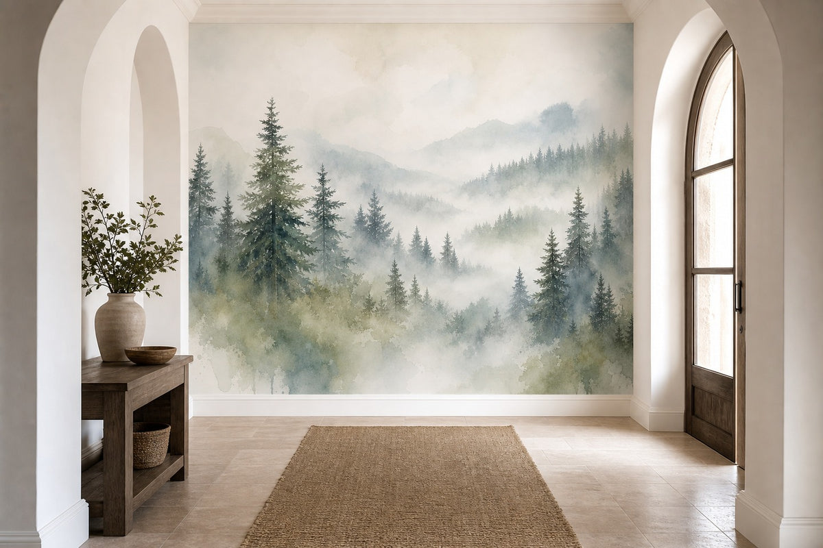 Ivory Exclusive Birch Wallpaper Mural product view