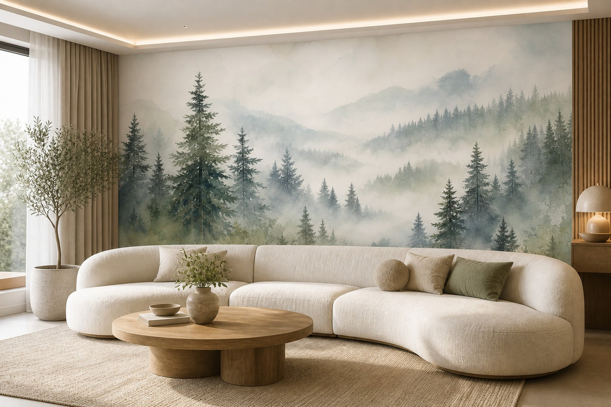 Ivory Exclusive Birch Wallpaper Mural product view