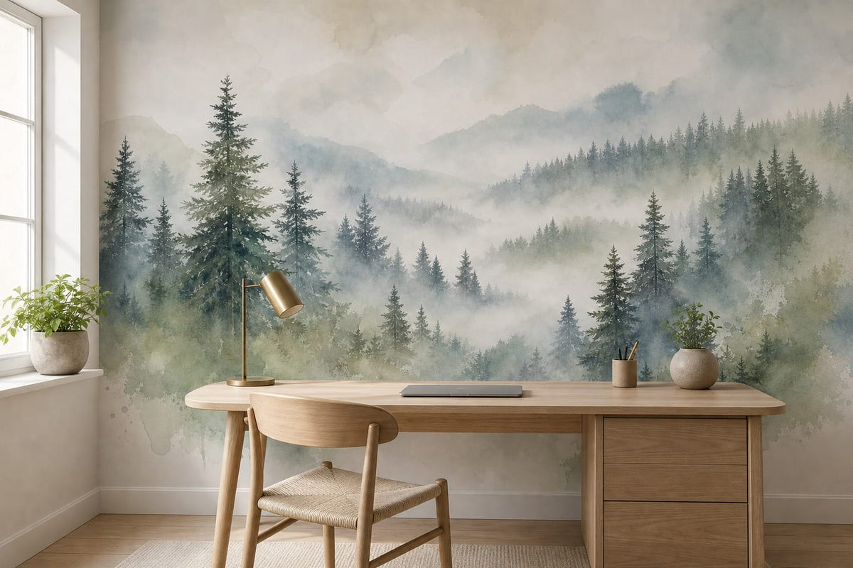 Ivory Exclusive Birch Wallpaper Mural product view