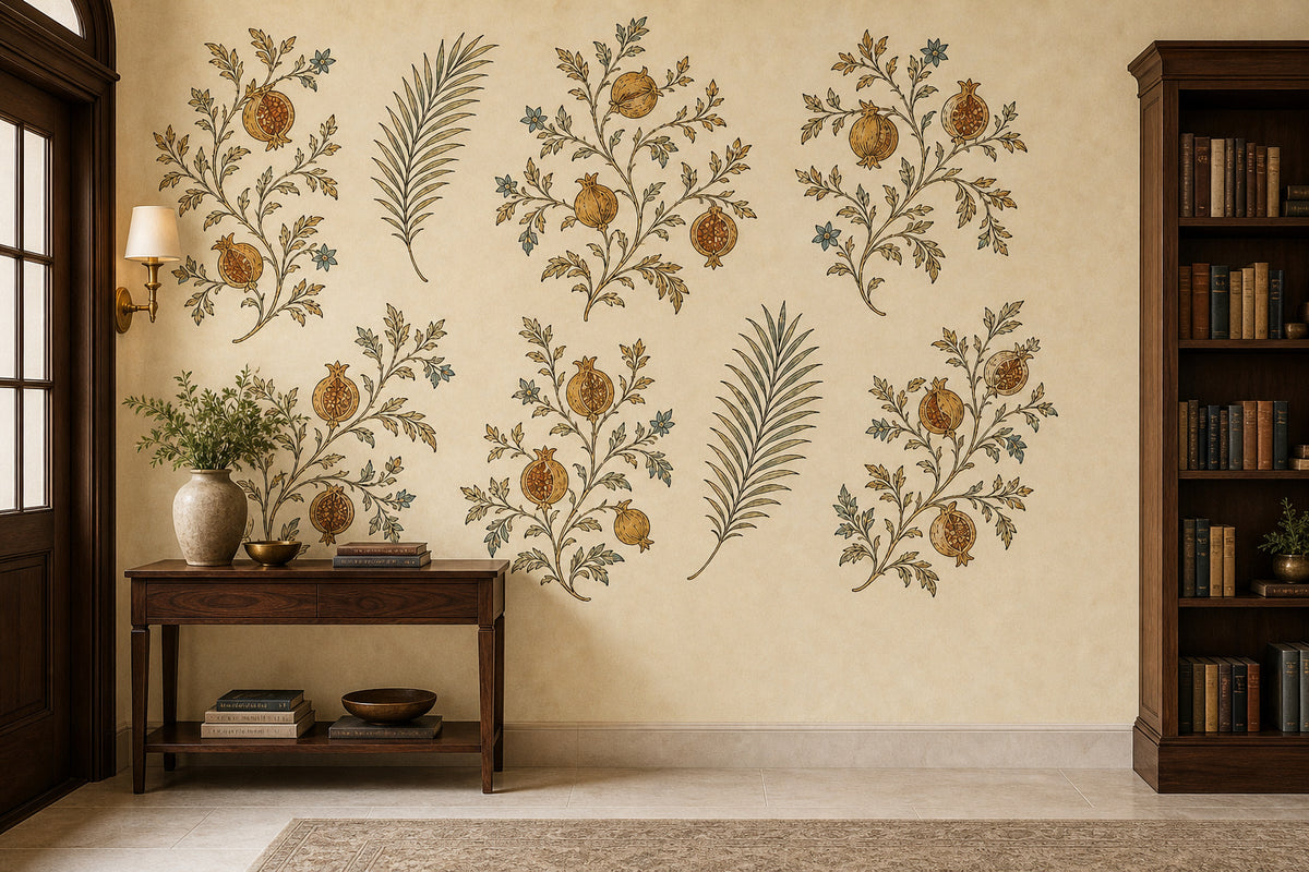 Ivory Botanical Wallpaper Mural product view