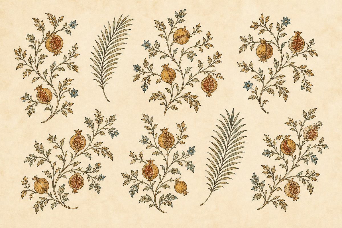 Ivory Botanical Wallpaper Mural product view
