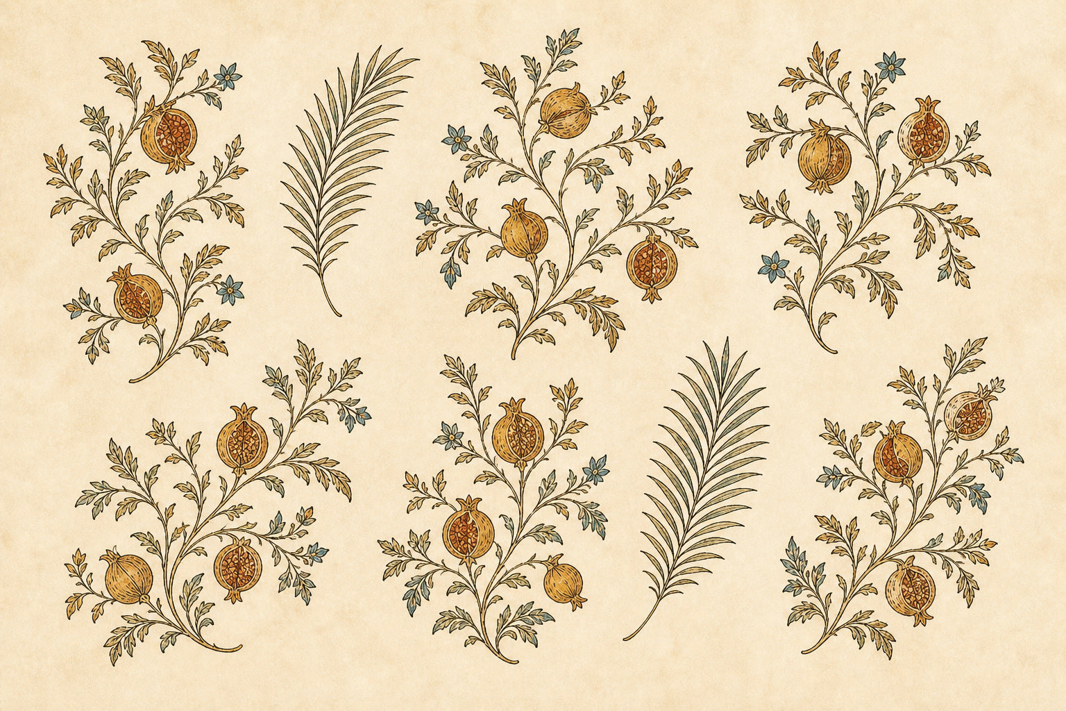 Ivory Botanical Wallpaper Mural