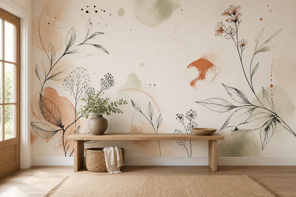 Ivory Design Wallpaper Mural product view