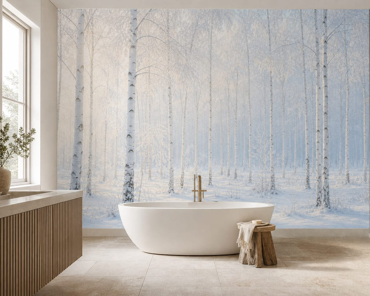 Ivory Frost Wallpaper Mural product view