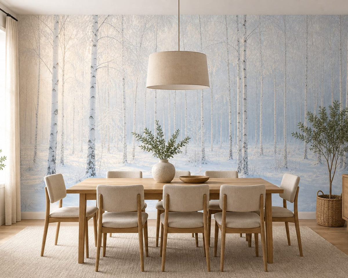Ivory Frost Wallpaper Mural product view