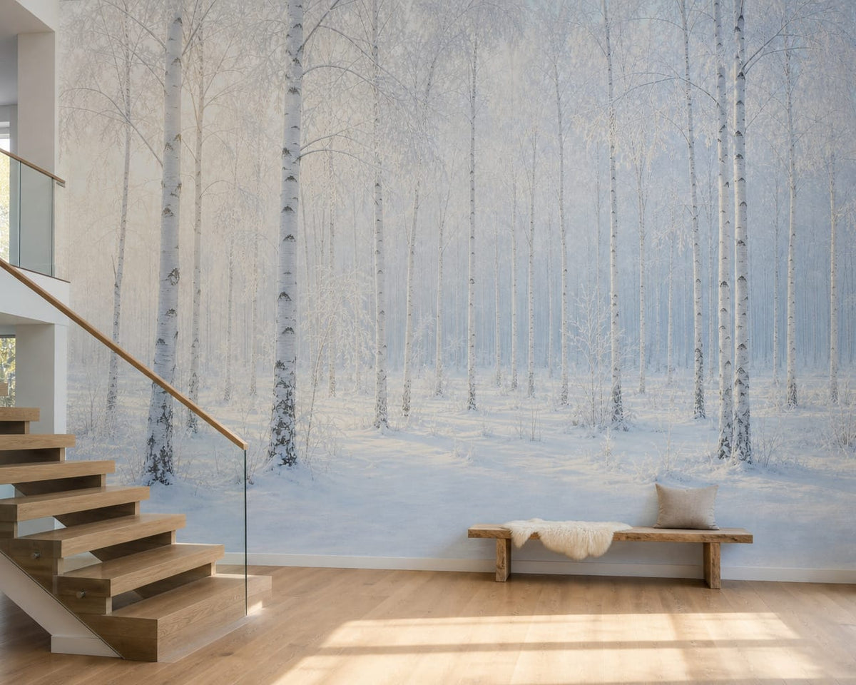 Ivory Frost Wallpaper Mural product view