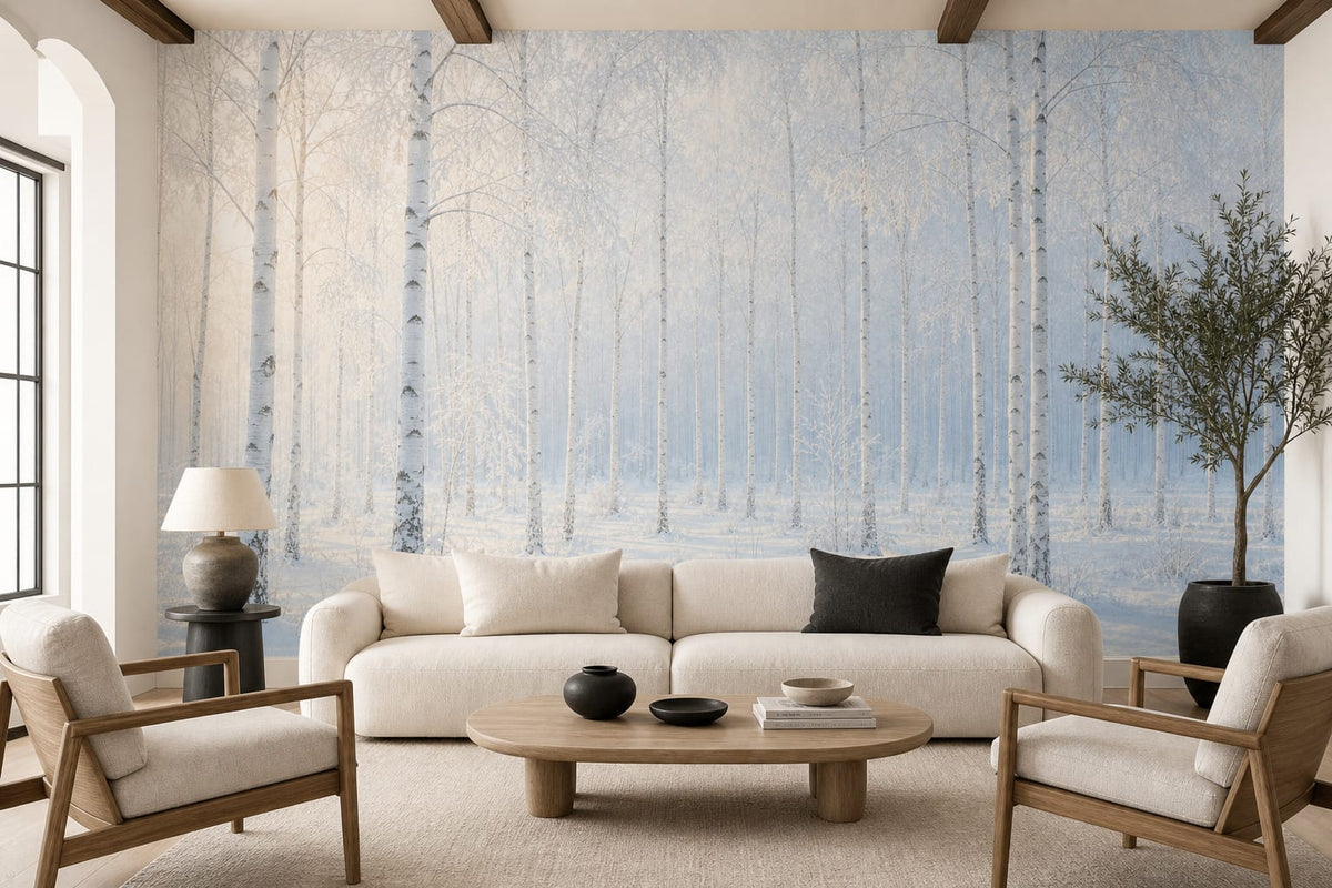 Ivory Frost Wallpaper Mural product view