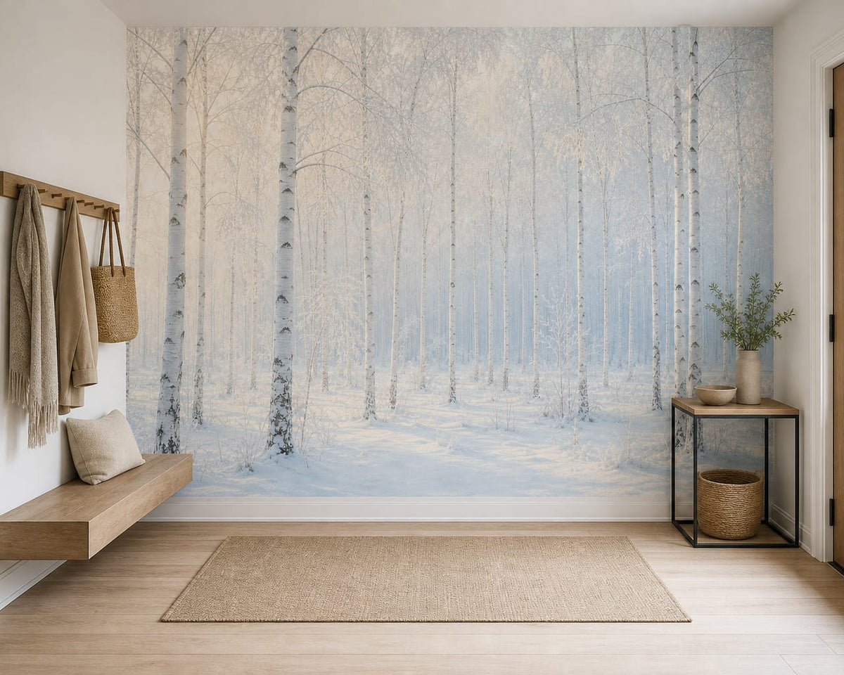 Ivory Frost Wallpaper Mural product view