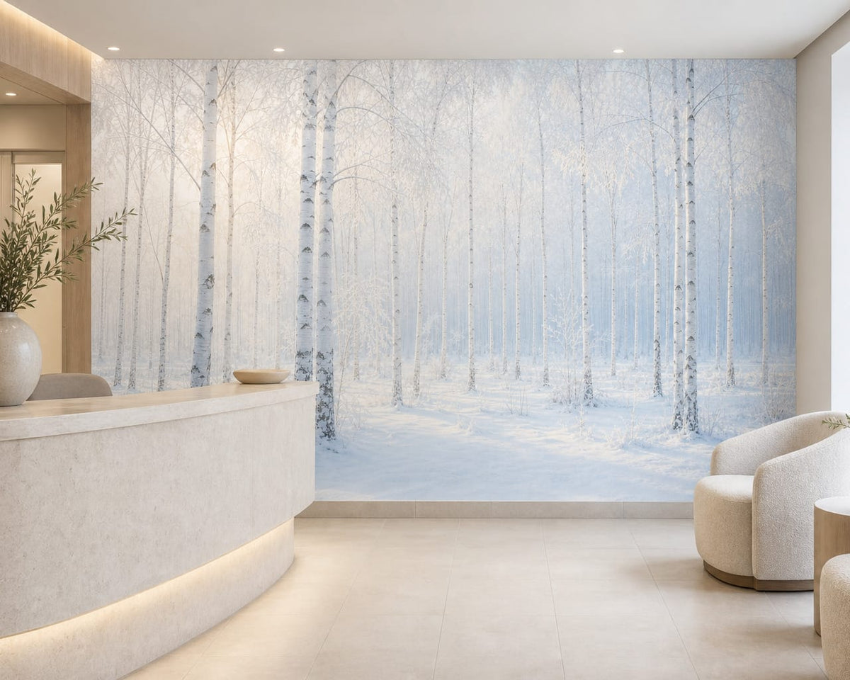 Ivory Frost Wallpaper Mural product view