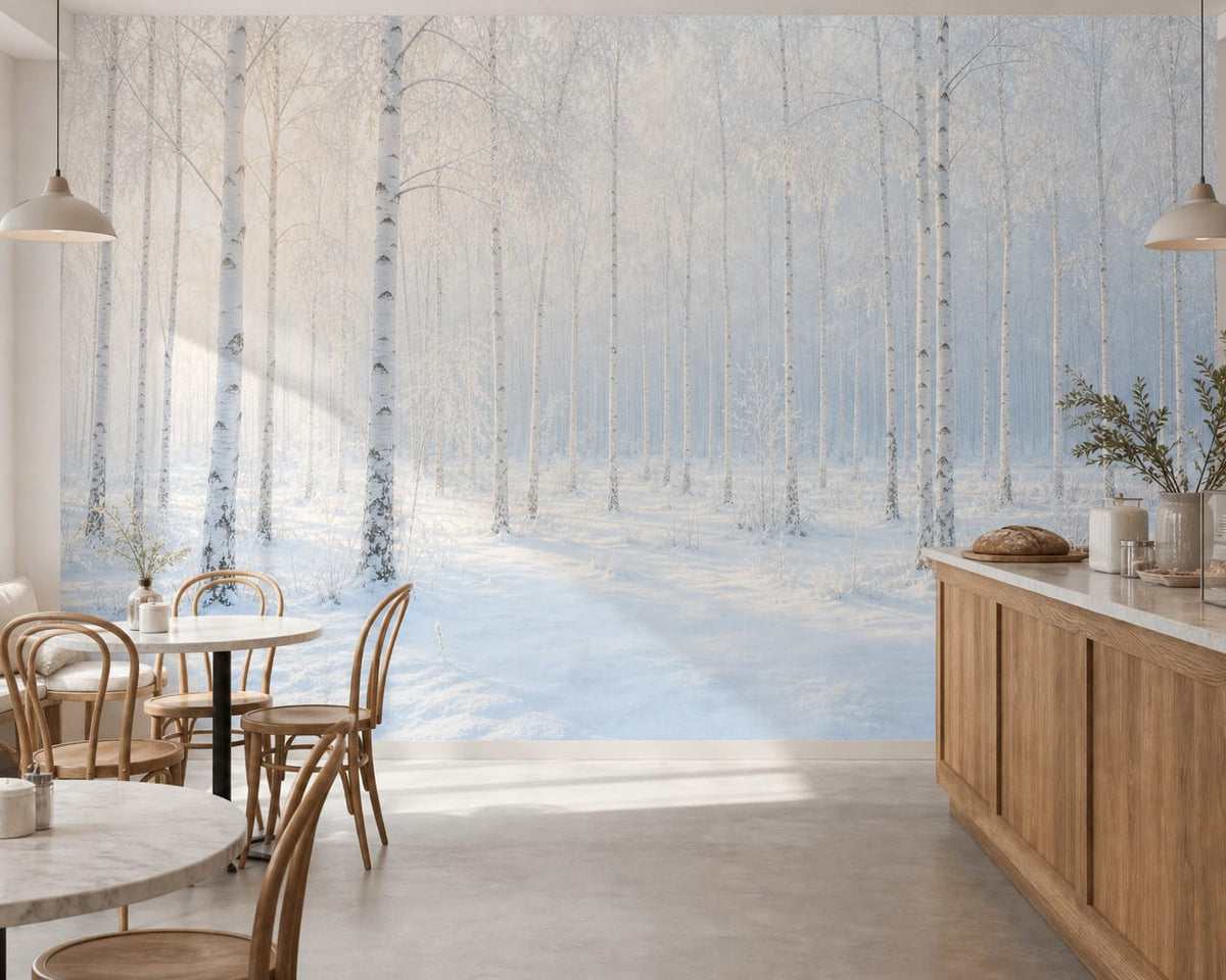 Ivory Frost Wallpaper Mural product view