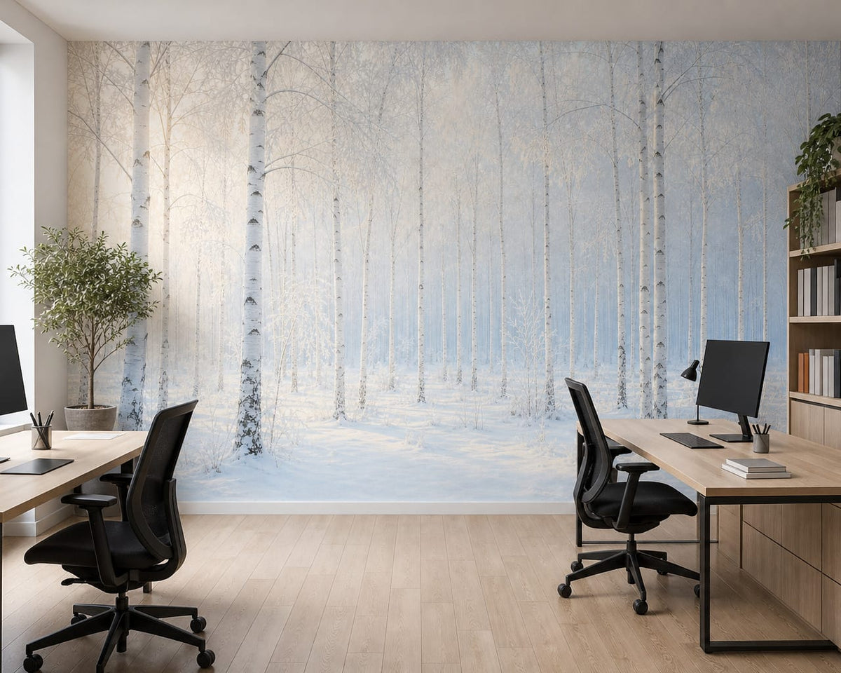 Ivory Frost Wallpaper Mural product view