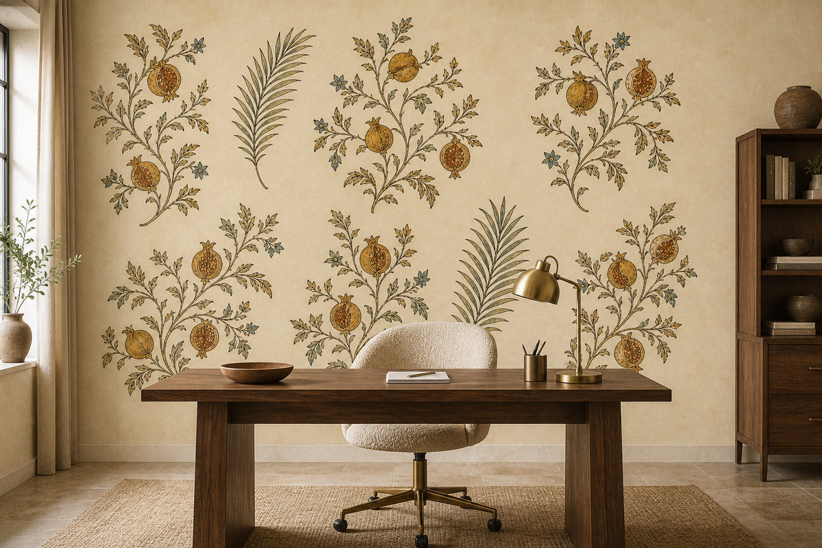 Ivory Botanical Wallpaper Mural product view