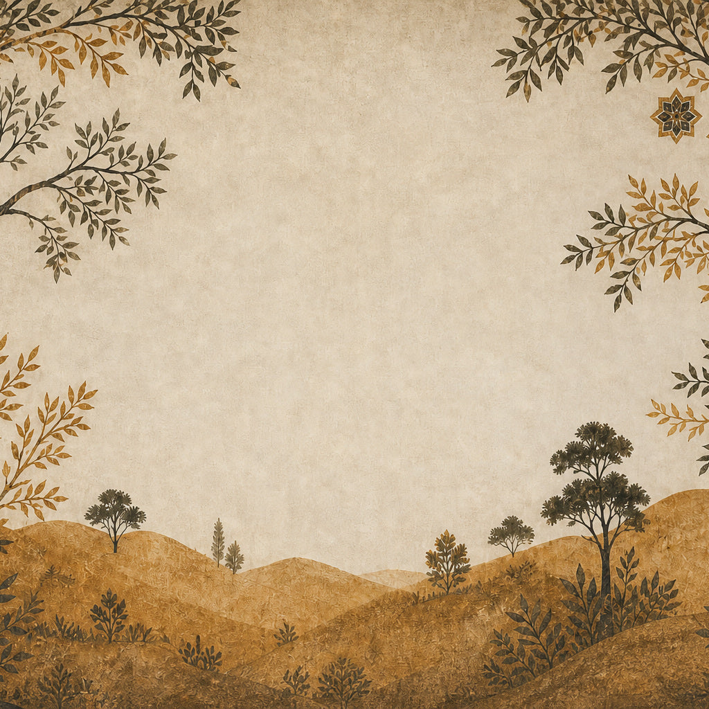 Ivory Ochre Wallpaper Mural product view