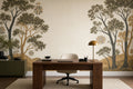 Ivory Ochre Wallpaper Mural