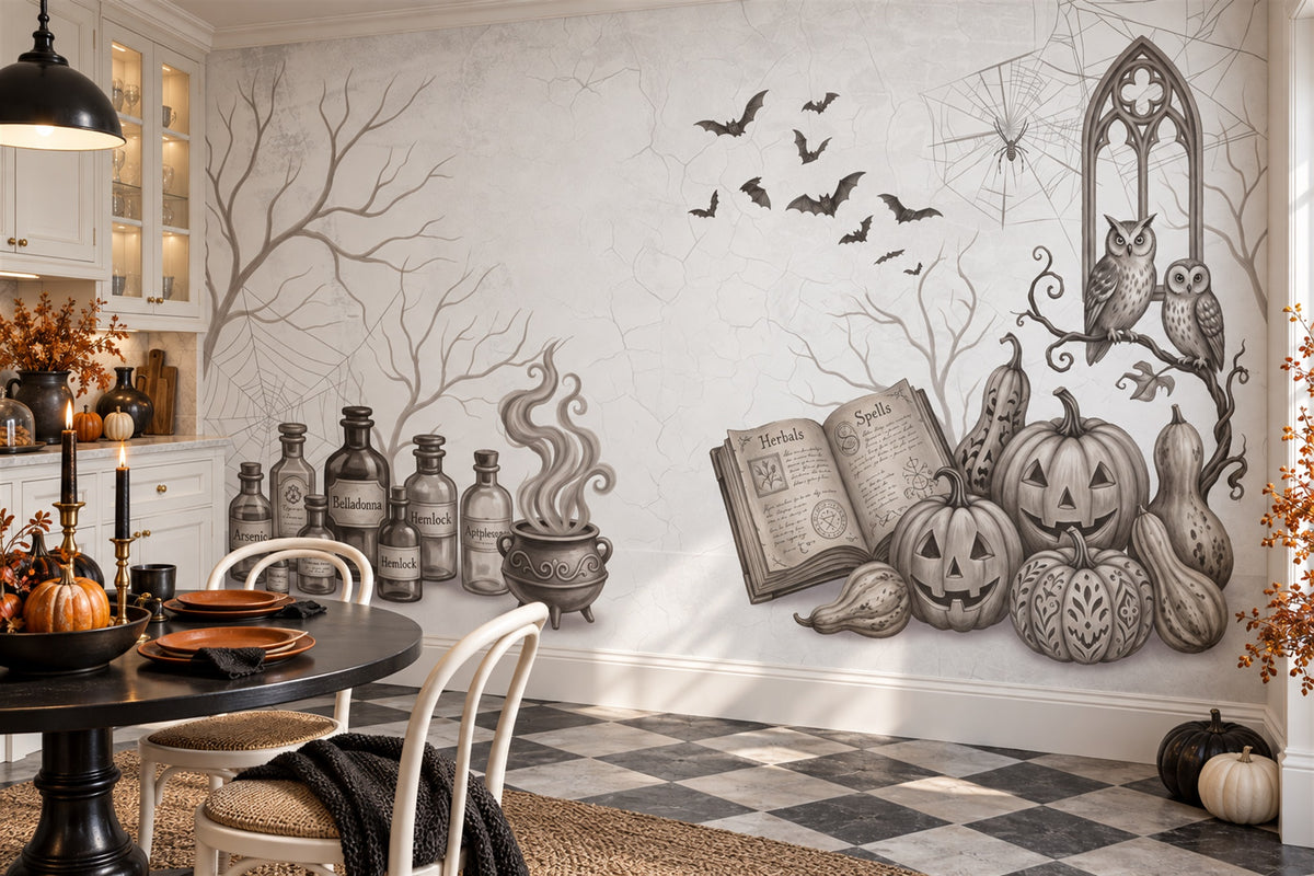 ivory potions wallpaper mural dining custom removable non woven vinyl self adhesive