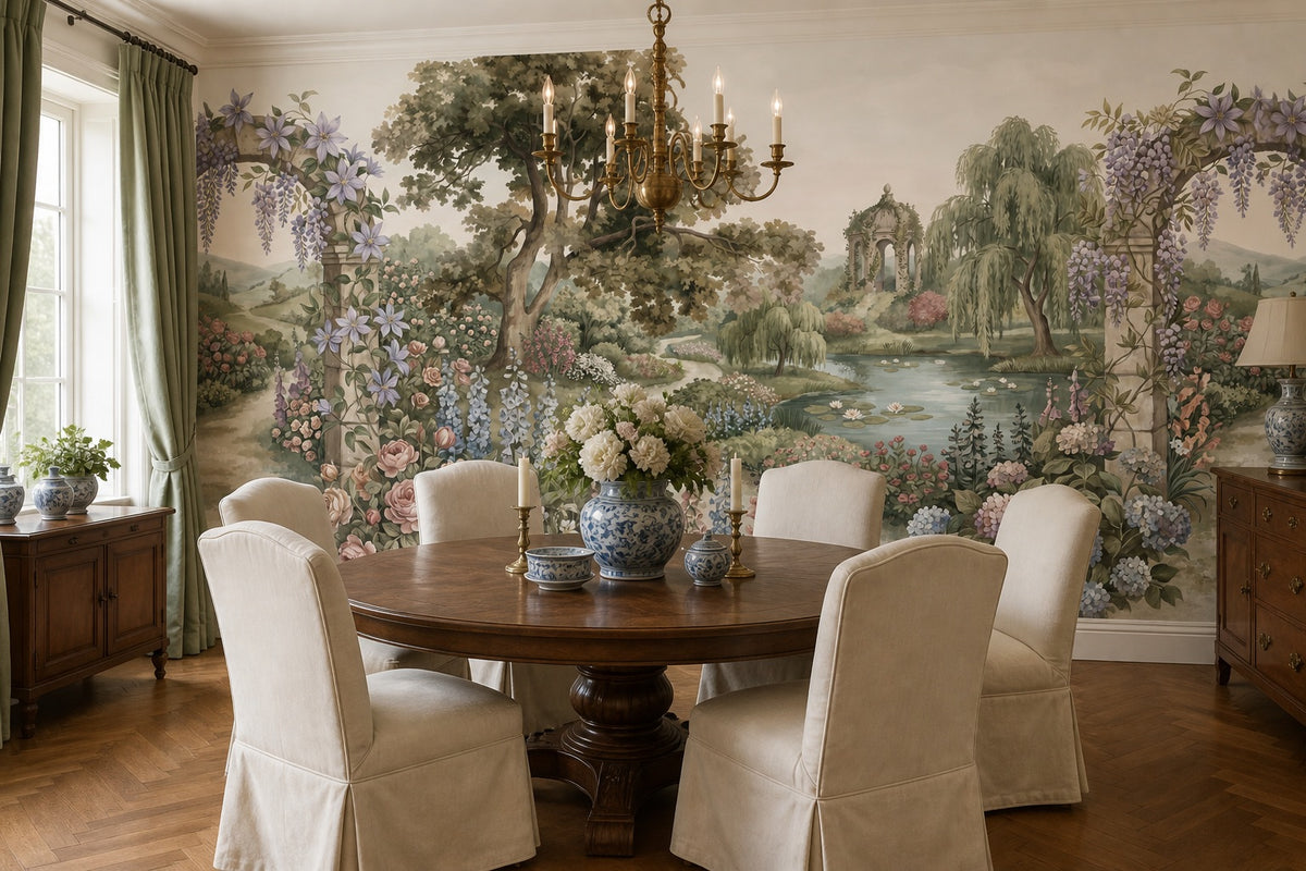 ivory vintage jungle wallpaper dining custom self adhesive non woven vinyl removable