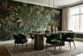 Dark Variegated Leaf Jungle Wallpaper Mural