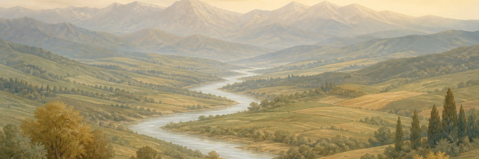 Sage Landscape Wallpaper Mural