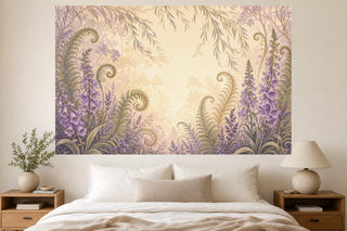 Lavender Fern Wallpaper Mural