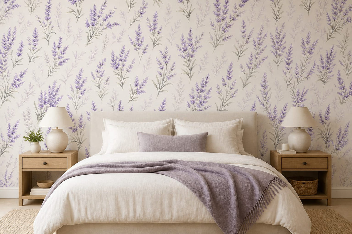 Lavender Field Wallpaper Mural product view