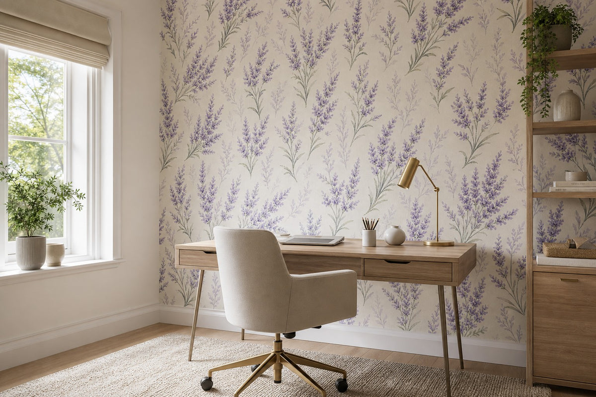 Lavender Field Wallpaper Mural product view