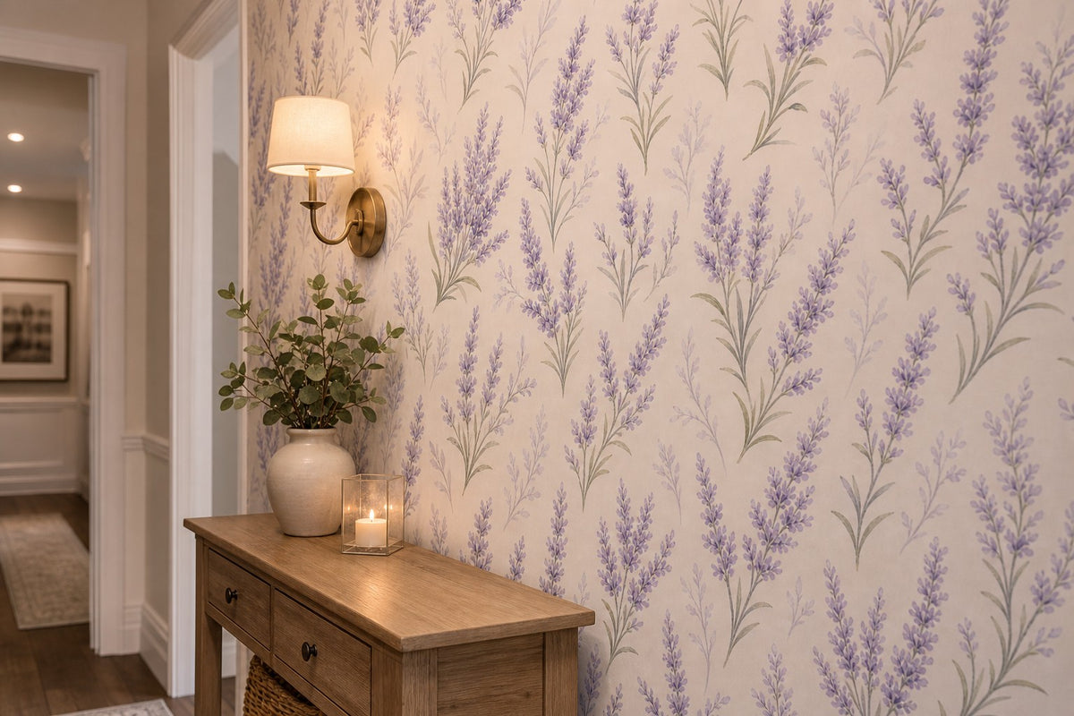 Lavender Field Wallpaper Mural product view