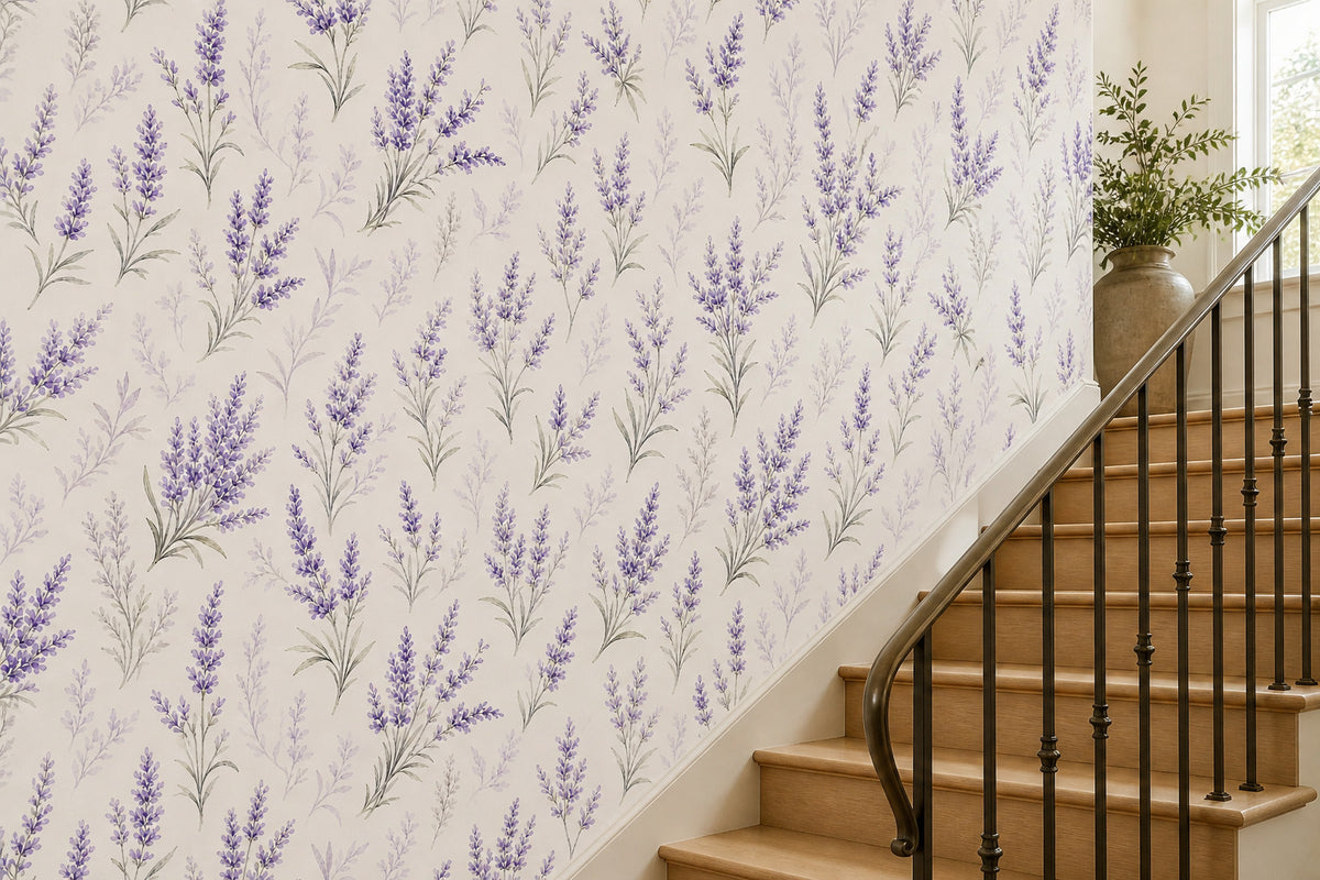 Lavender Field Wallpaper Mural product view