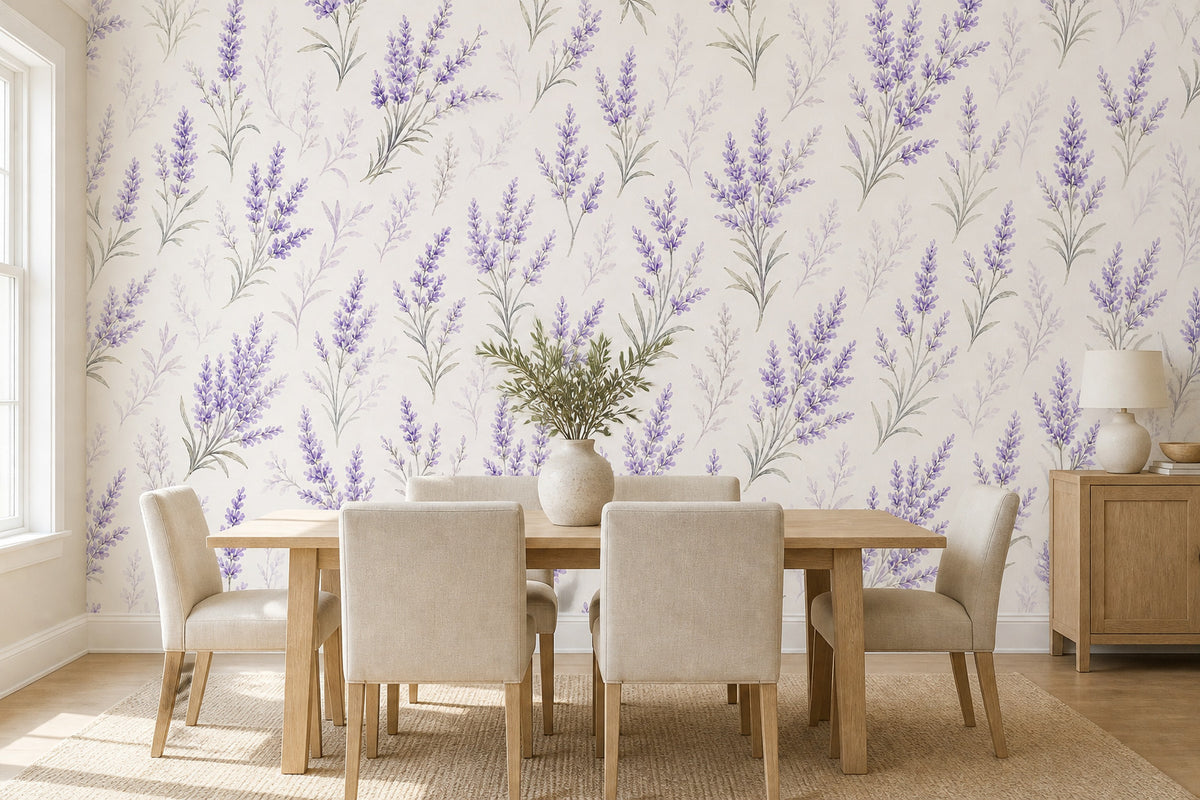 Lavender Field Wallpaper Mural product view