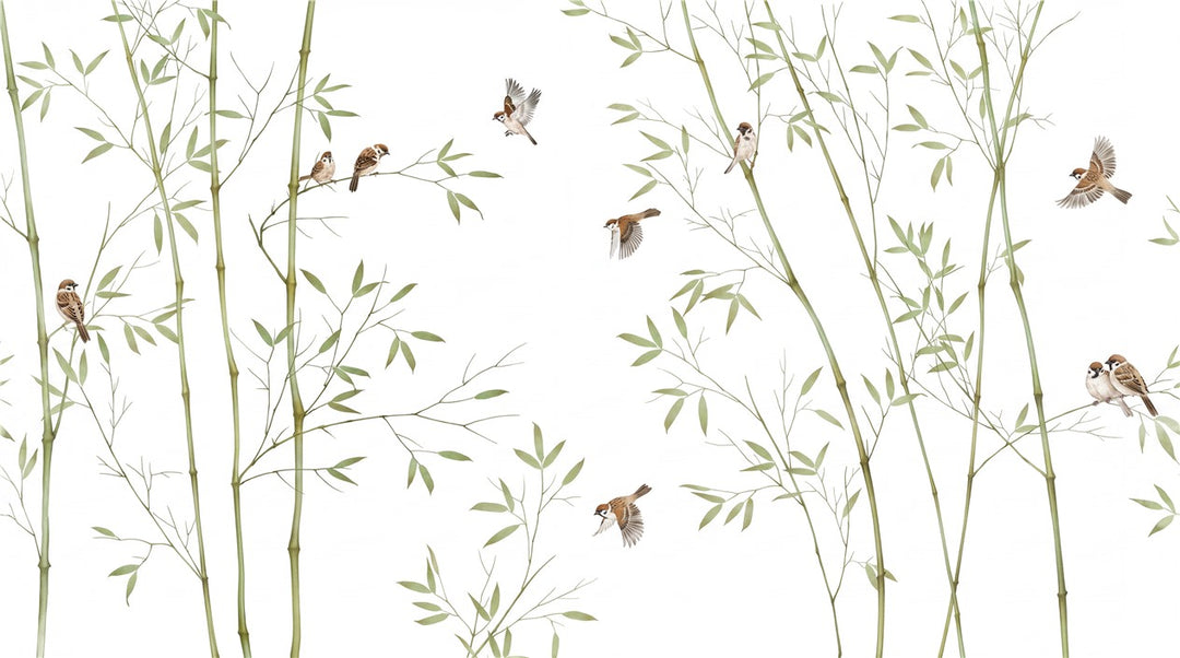 lime room bamboo forest wallpaper mural custom stick on non woven vinyl removable