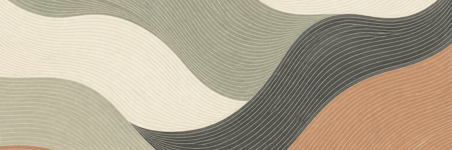 Sage Linear Wallpaper Mural