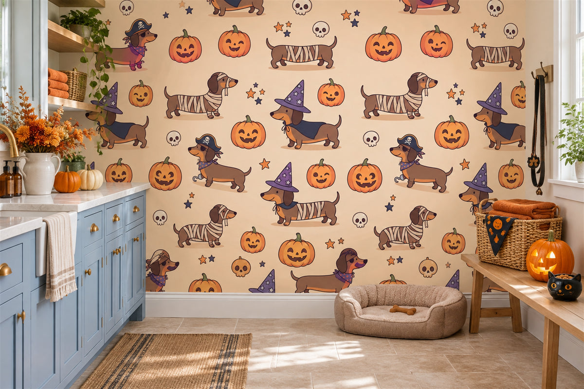 living room peach dogs custom non woven vinyl self adhesive removable wallpaper mural