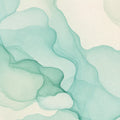 Mint Ink Flow Wallpaper Mural