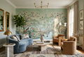 Pale Green Blossom Bridge Landscape Wallpaper Mural