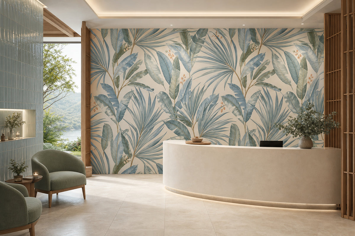 Blue Design Wallpaper Mural product view