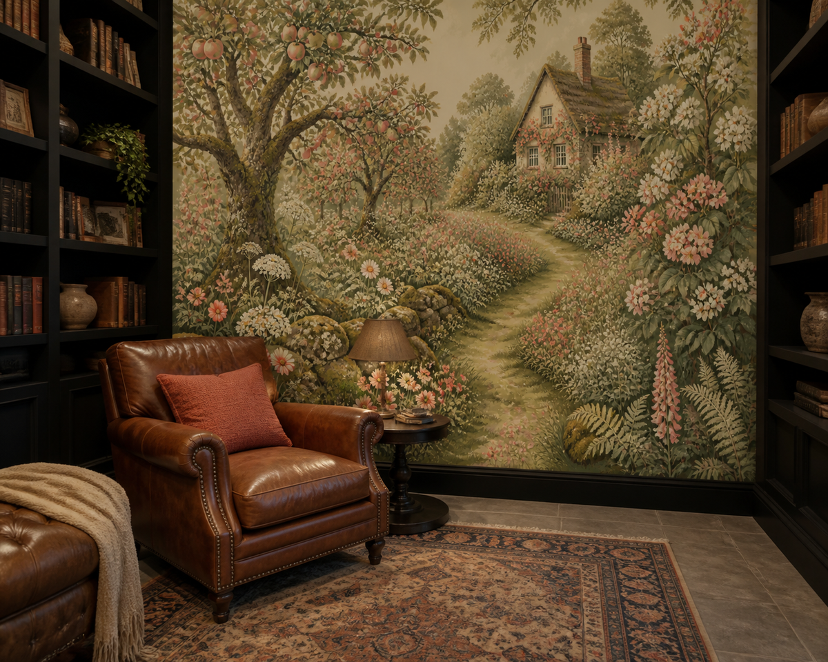 Moss Cottage Wallpaper Mural product view